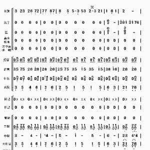 在希望的田野上_歌曲简谱_词曲: 李国林配器
