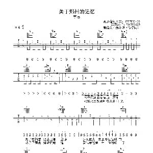 关于郑州的记忆 吉他谱
