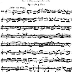 小提琴谱 | 马扎斯小提琴练习曲 Op.36 第二册 华丽练习曲 45