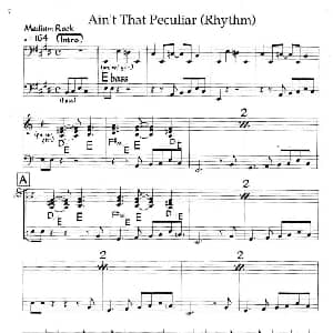 Ain't That Peculiat 钢琴谱