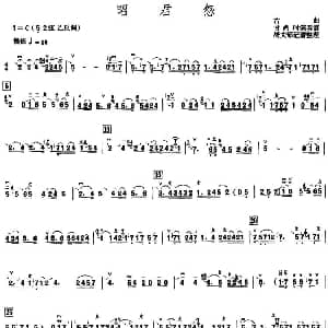昭君怨 甘尚时高胡演奏谱 居文郁记谱整理版 居文郁记谱整理
