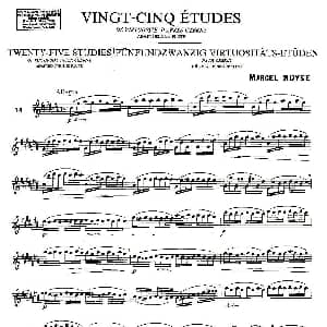 长笛曲谱 | Moyse 25 Studies after Czerny flute 之14 25首改编自车尔尼作品的练习曲