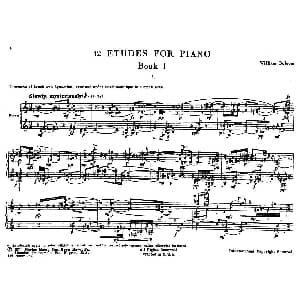 12 Etudes for Piano 钢琴谱 威廉 博尔科姆