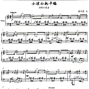 小凉山托卡塔 钢琴谱 宋名筑