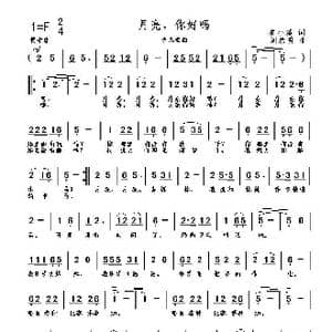 月亮你好吗_歌曲简谱_词曲:崔小溪 刘启明