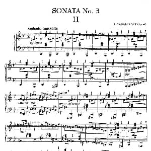 Piano Sonata No.3 in F Major Op.46 钢琴谱 德米特里 卡巴列夫斯基