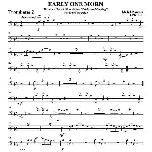 EARLY ONE MORN 第二长号分谱