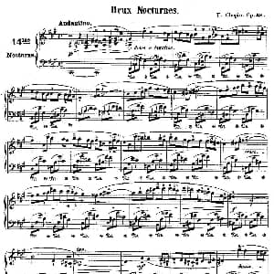 升f小调夜曲Op.48－2 钢琴谱 肖邦