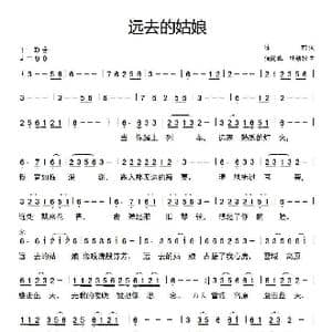 远去的姑娘_歌曲简谱_词曲:徐莉 何丽华 杜劲松