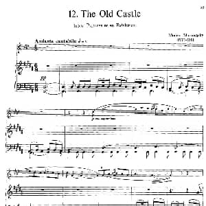 萨克斯谱 | 15首古典萨克斯独奏曲 12 The Old Castle 中音萨克斯 钢琴伴奏