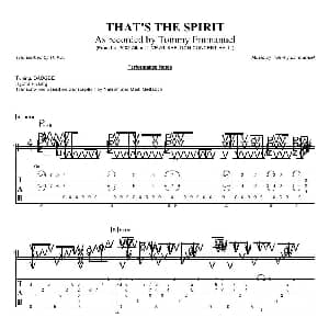 tommy emmanuel thats the spirit version 2 吉他谱