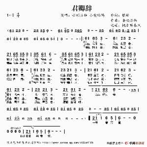 君卿辞_歌谱投稿_词曲:恨醉 音频怪物