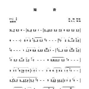 知音_歌谱投稿_词曲: 王酩