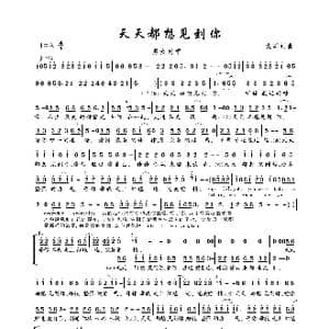 天天都想见到你_歌曲简谱_词曲:龙军 龙军
