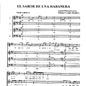 EL SABOR DE UNA HABANERA_外国歌谱