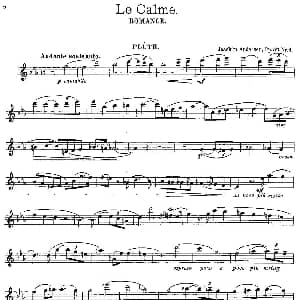 长笛曲谱 | Le Calme Op.57 No.1 丹麦 安德森