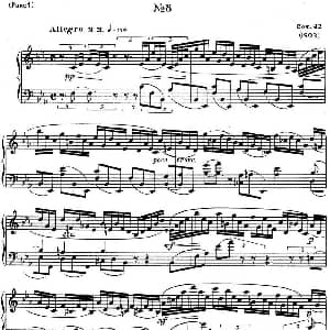 斯克里亚宾8首钢琴练习曲 Op42 钢琴谱 斯克里亚宾