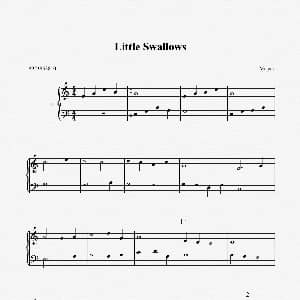 小燕子 钢琴谱 王云阶曲 姚琳