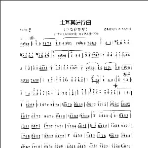 萨克斯谱 | 土耳其进行曲 萨克斯变奏曲 莫扎特