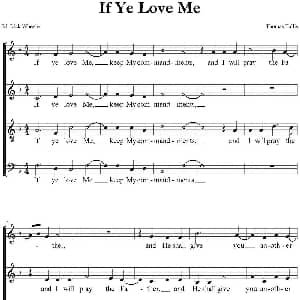 If ye love me 钢琴谱