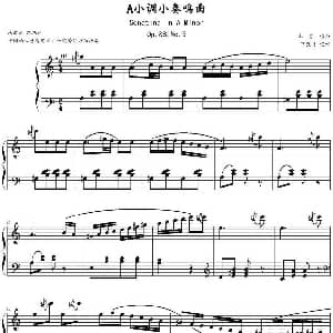 库劳A小调小奏鸣曲Op.88 NO.3 钢琴谱 库劳作曲 下弦月记谱