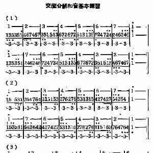 口琴谱 | 口琴交流分解和音基本练习