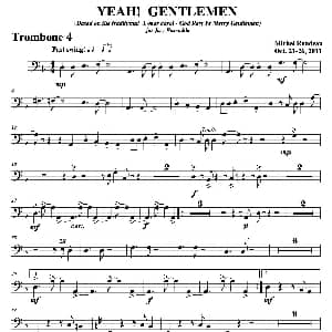 YEAH! GENTLEMEN 第四长号分谱