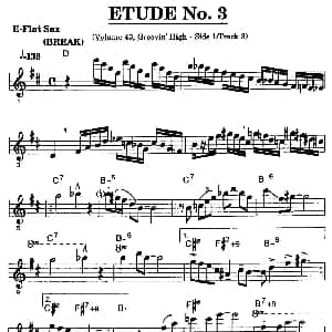 萨克斯谱 | 爵士乐超吹练习曲 三