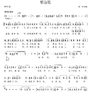 如意花_通俗唱法乐谱_词曲:颂今 颂今