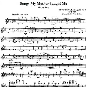 小提琴谱 | SONGS MY MOTHER TAUGHT ME