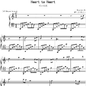 Heart to Heart 钢琴谱 Karunesh