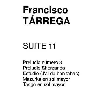 塔雷加作品全集 第11部分 吉他谱 弗朗西斯科 塔雷加