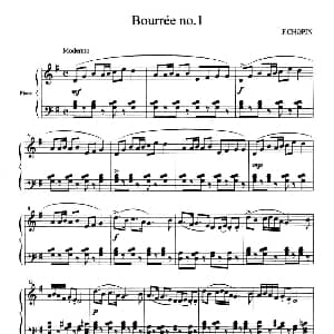 肖邦钢琴小品 钢琴谱 肖邦 肖邦