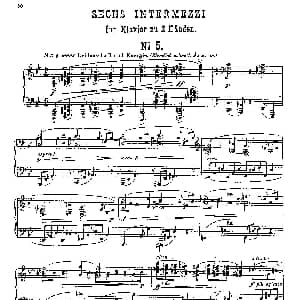 Six Intermezzi Op.45 钢琴谱 马克斯 雷格