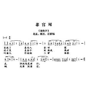 敦煌曲子戏 悲宫尾 老换少 老丑 媒旦 店家唱段