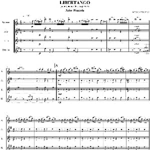 萨克斯谱 | LIBERTANGO 四重奏总谱