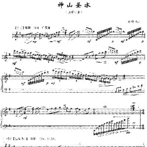 扬琴谱 | 神山圣水 项祖华