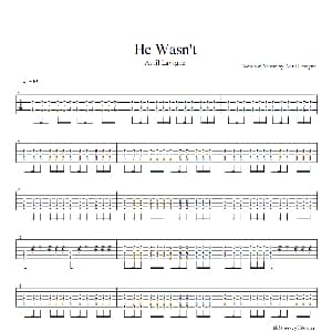 he wasnt 吉他谱 Avril Lavigne 艾薇儿