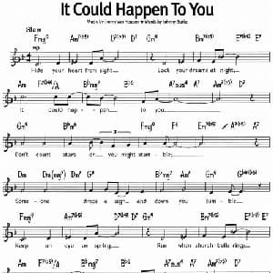 蓝调音乐:It Could Happen To You_外国歌谱