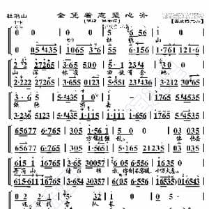 杜鹃山 全凭着志坚心齐_歌曲简谱_词曲:暂无 恒流星制谱