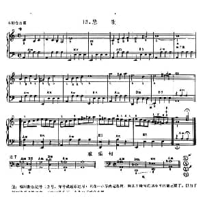 手风琴谱 | 悲歌