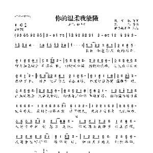 你的温柔我能懂_歌曲简谱_词曲:钱子枫 陈伟