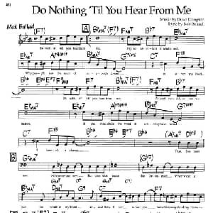 Do Nothing 'Til You Hear from Me_外国歌谱