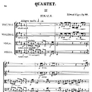 小提琴谱 | QUARTET Op.83 第三部分 弦乐四重奏 爱德华 埃尔加