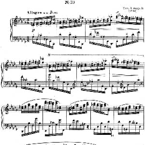 斯克里亚宾 钢琴练习曲 Op.8 No.10 Alexander Scriabin Etudes 钢琴谱 斯克里亚宾