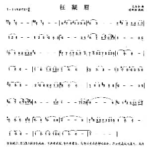笛子谱 | 枉凝眉 王立平