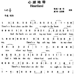 心脏地带_外国歌谱_词曲:鲍勃 迪伦 威利 尼尔森 鲍勃 迪伦 威利 尼尔森