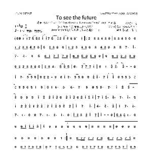 日 To see the future_歌曲简谱_词曲:Jazzin'prak 久保田真悟&栗原晓 Jazzin'prak 久保田真悟&栗原晓