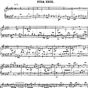 巴赫 平均律钢琴曲集 第二卷 之赋格曲 钢琴谱 巴赫