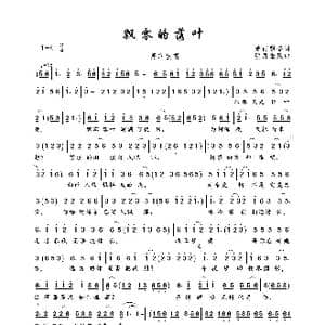 飘零的落叶_歌曲简谱_词曲:紫雨飘香 明月微风